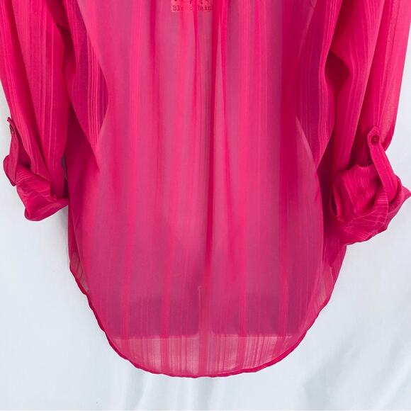 NWT Black Rainn Sheer Top Size Large - Picture 9 of 10